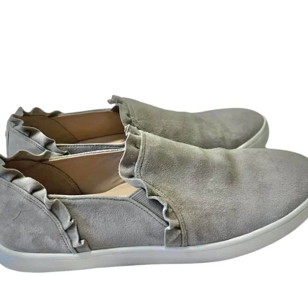 Kate Spade Suede Scalloped Detail Slip On Sneakers Shoes Women’s size 9.5